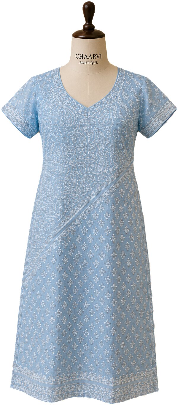Lakhnavi Embroidery Kurti